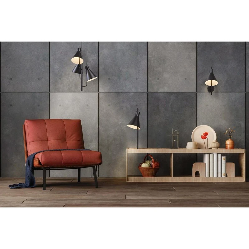 OSRAM DÉCOR Tokio Applique murale, 3000K, 5W, 300lm, Noir