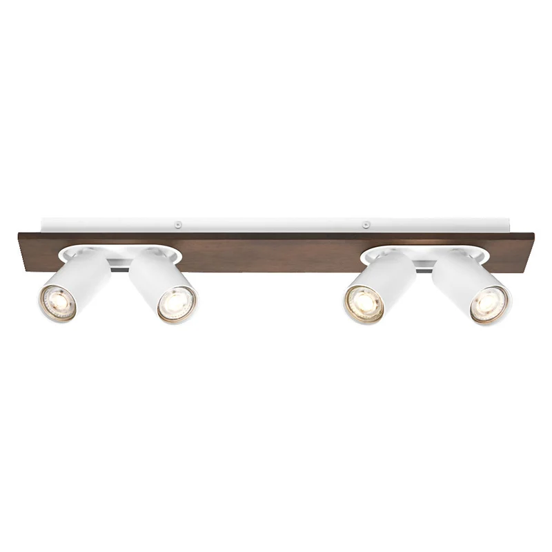 OSRAM DECOR SPOT MERCURY Plafonnier, 4 x 3,4W, aspect bois, blanc