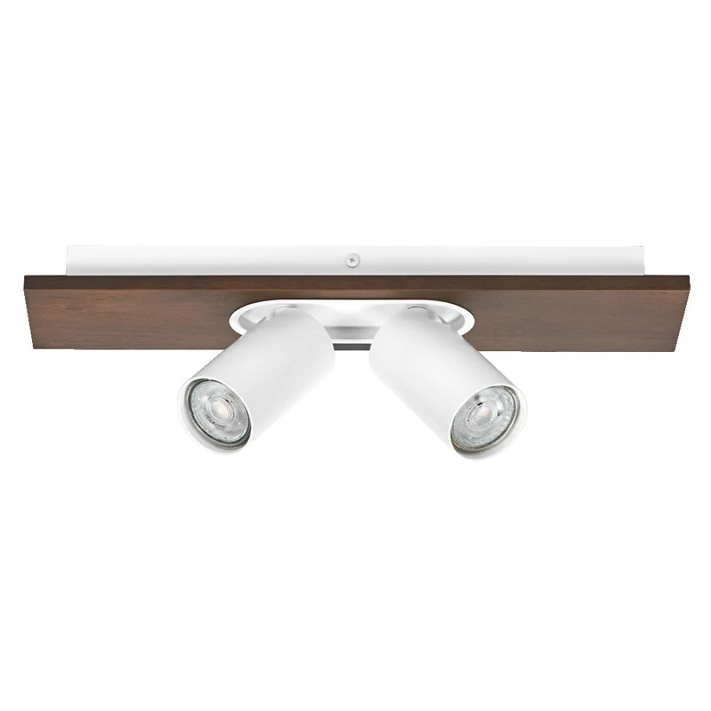OSRAM DECOR SPOT MERCURY Plafonnier, 2 x 3,4W, aspect bois, blanc