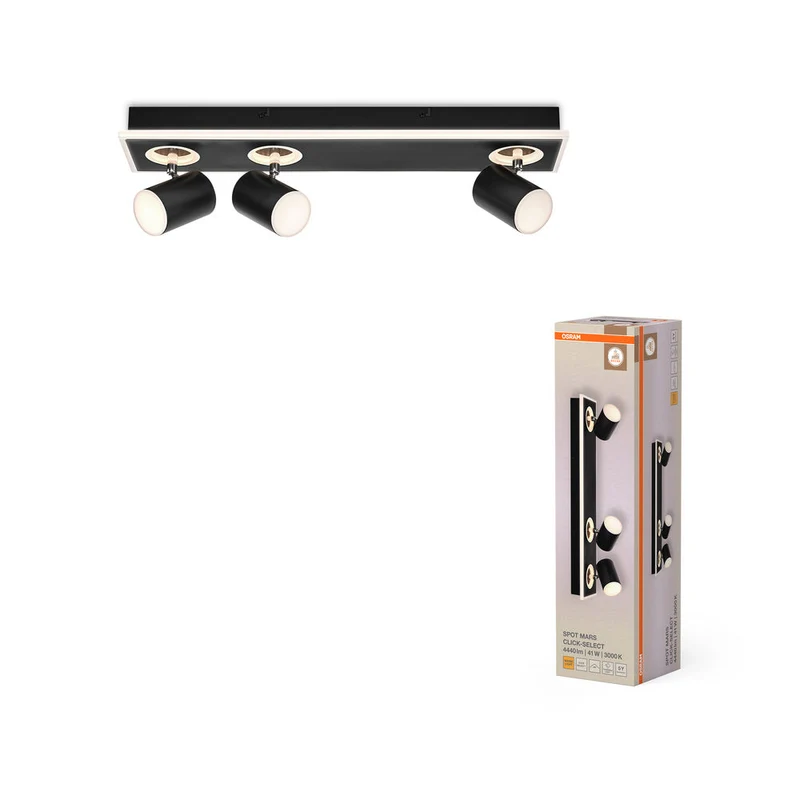 OSRAM DECOR SPOT MARS Plafonnier, 41W, 1.425lm, noir