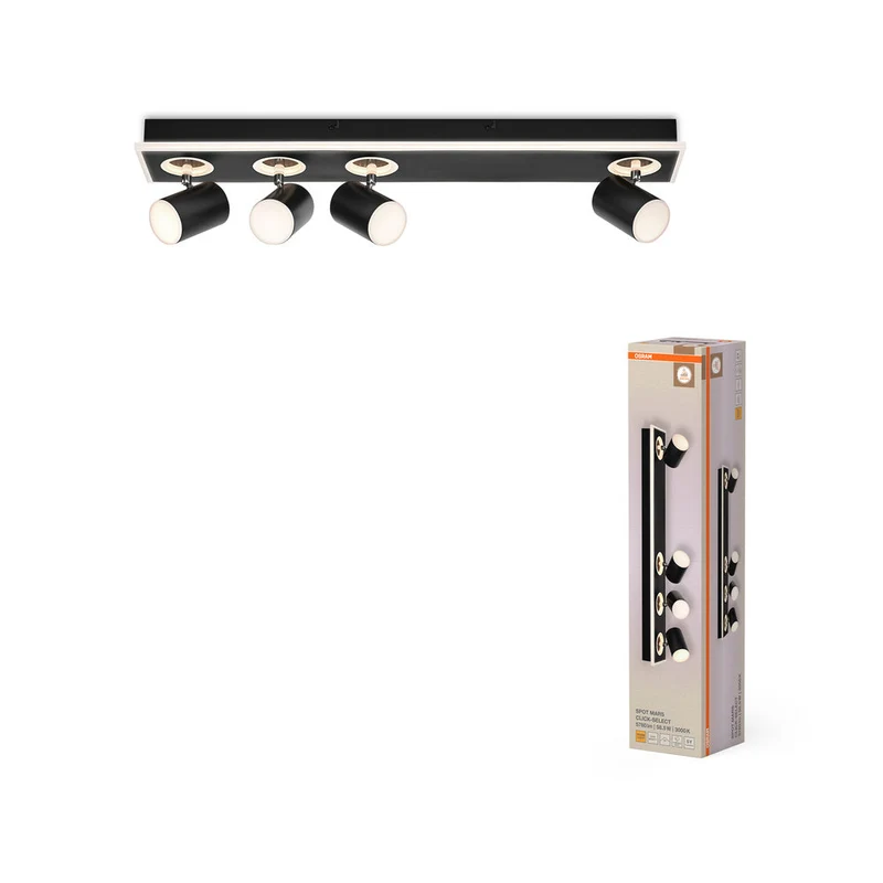 OSRAM DECOR SPOT MARS Plafonnier, 58,5W, 1.800lm, noir