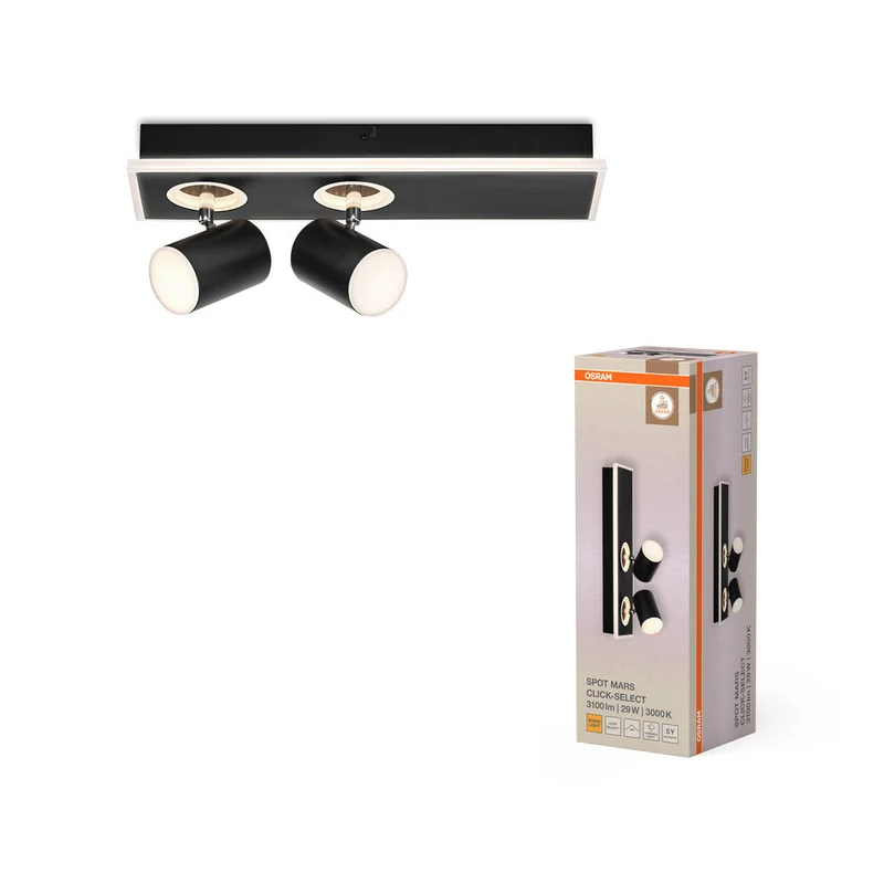 OSRAM DECOR SPOT MARS Plafonnier, 29W, 985lm, noir