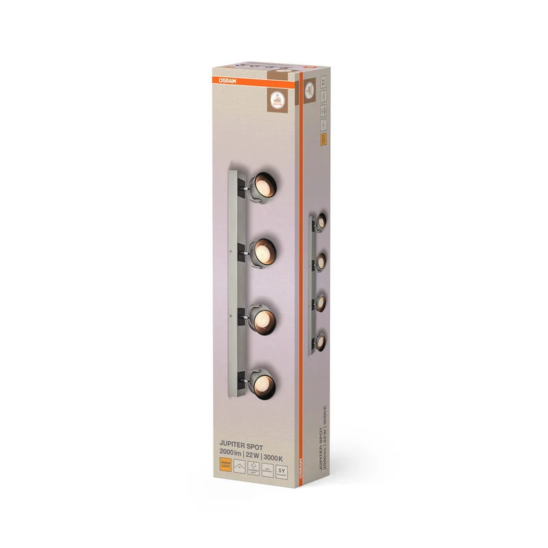 OSRAM DECOR SPOT JUPITER Plafonnier, 22W, 730lm, argenté
