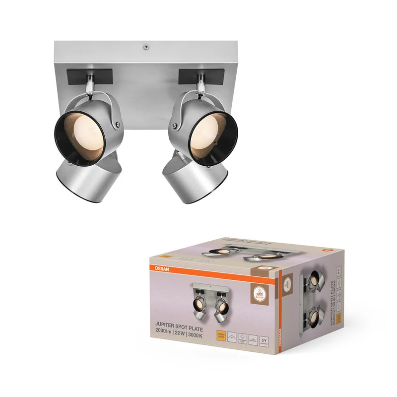OSRAM DECOR SPOT JUPITER Plafonnier, 22W, 750lm, argenté