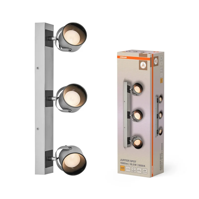 OSRAM DECOR SPOT JUPITER Plafonnier, 16,5W, 550lm, argenté