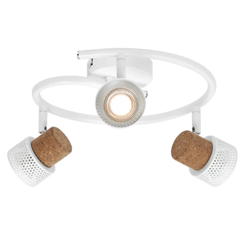 OSRAM DECOR SPOT CORK Spirale Plafonnier, 3 x 3,4W, 690lm, blanc