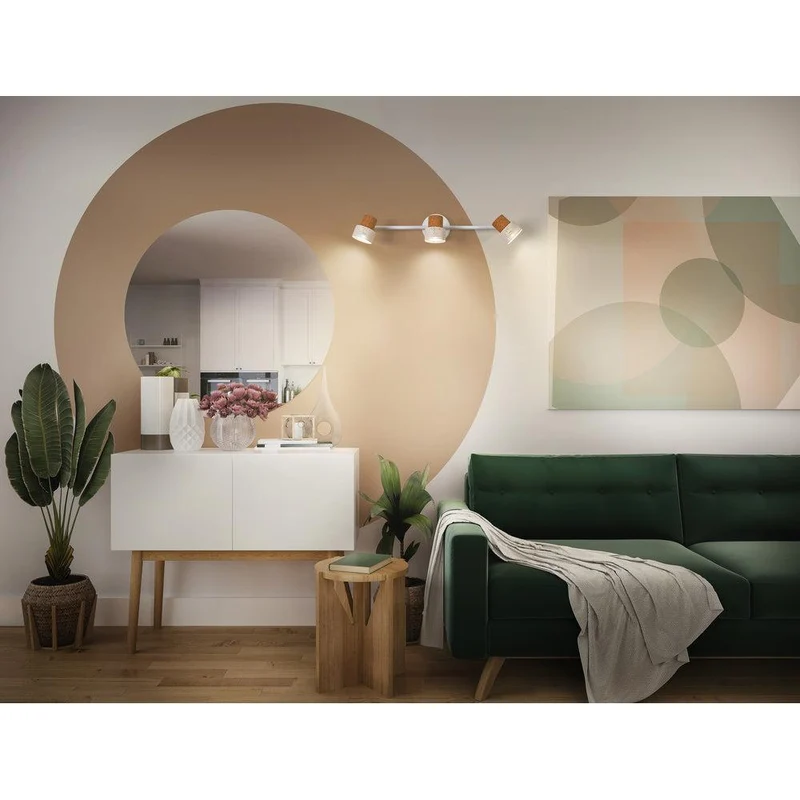 OSRAM DECOR SPOT CORK Plafonnier, 3 x 3,4W, 690lm, blanc