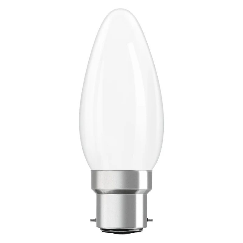 OSRAM LED Lampe LED Rétrofit CLASSIC B 2.5W 827 Givré B22d, 250 lm, 2700 K, Blanc chaud