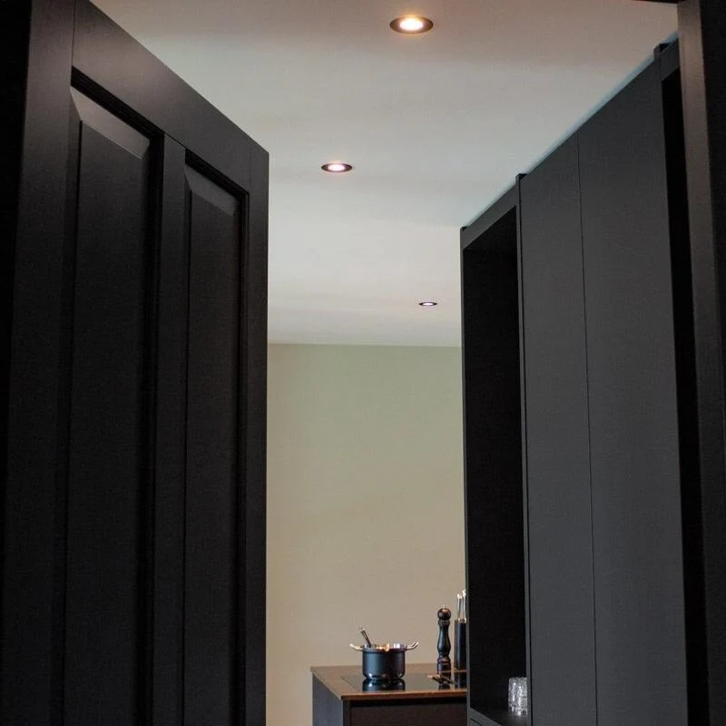Spot LED Encastrable Orientable 5W Rond Noir SMD
