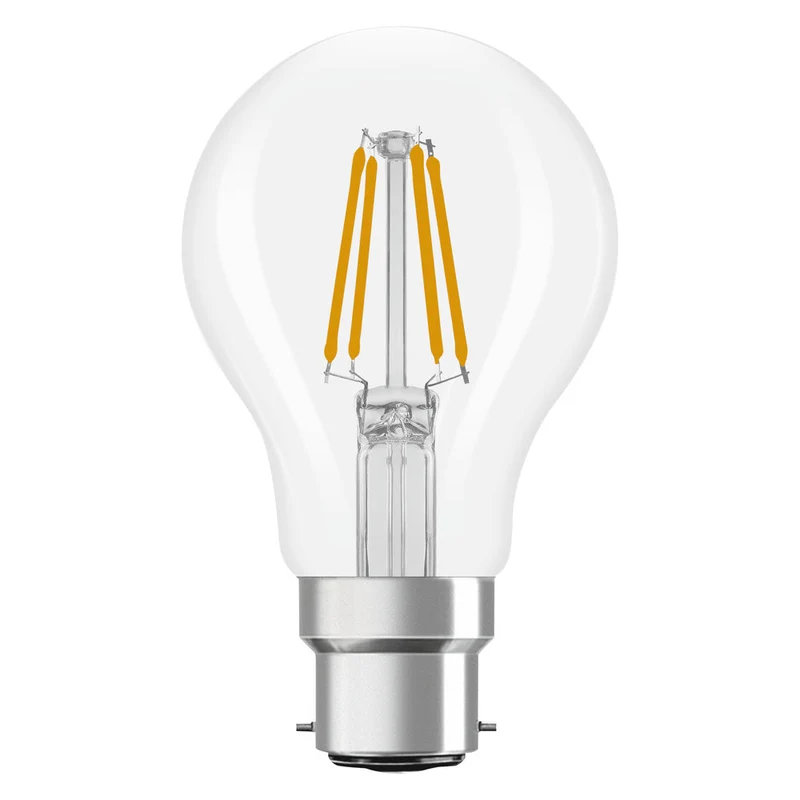 OSRAM LED Lampe LED Rétrofit CLASSIC A 4W 827 Clair B22d, 470 lm, 2700 K, Blanc chaud