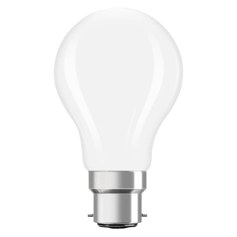 OSRAM LED Lampe LED Rétrofit CLASSIC A 6.5W 827 Givré B22d Pack de 2, 806 lm, 2700 K, Blanc chaud, Pack de 2