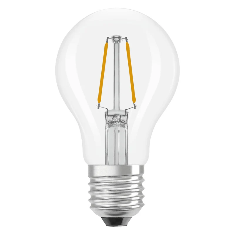 OSRAM LED Rétrofit Classic A Lampe claire (ex 15W) 1,5W / 2700K Blanc chaud E27