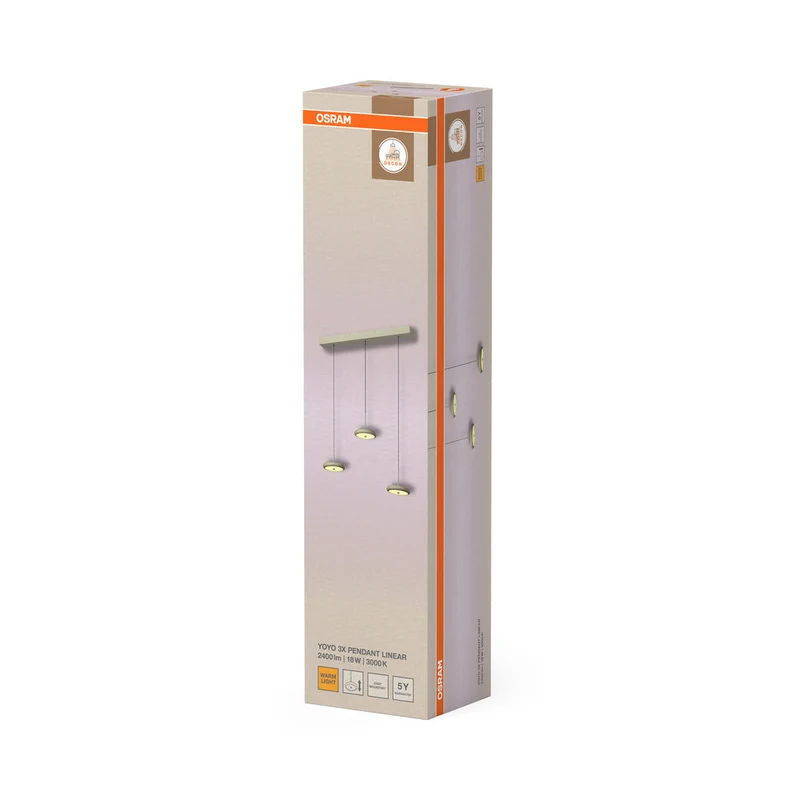 OSRAM DECOR Yoyo Suspension à 3 pendules 18W Beige