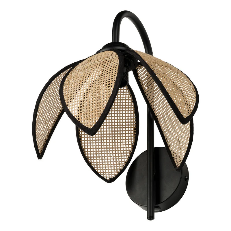 OSRAM DECOR Rattan Lotus Applique murale E27 Marron