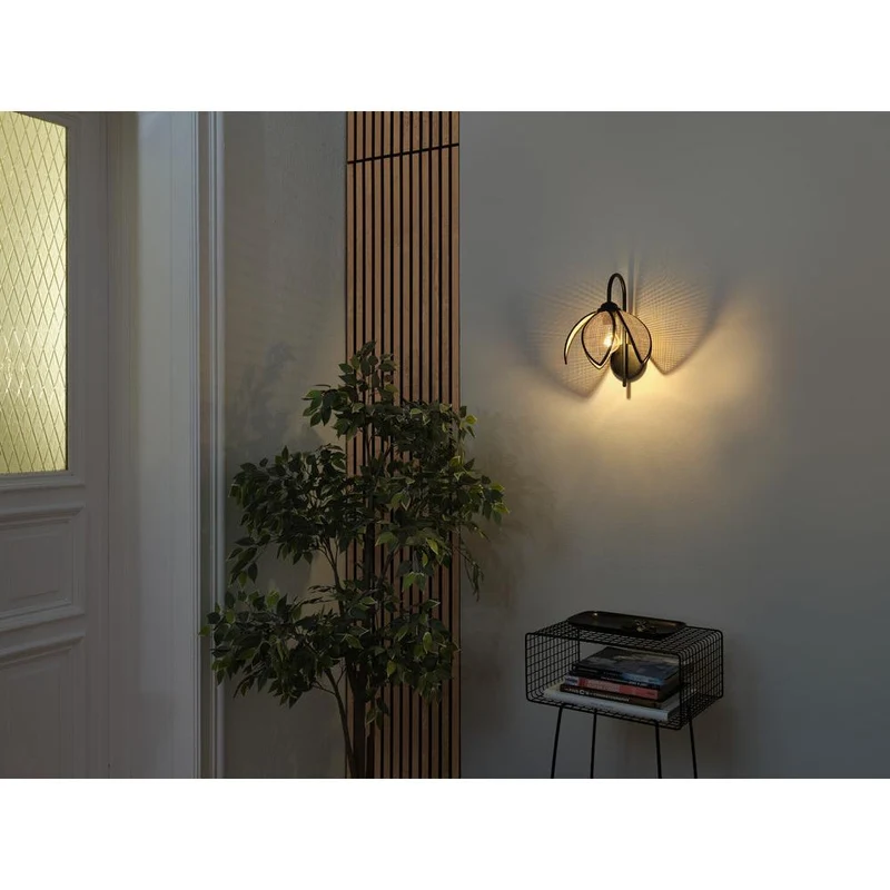 OSRAM DECOR Rattan Lotus Applique murale E27 Marron
