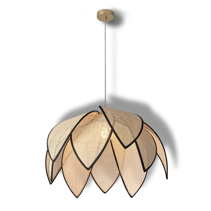OSRAM DECOR Rattan Lotus Suspension E27 Brun