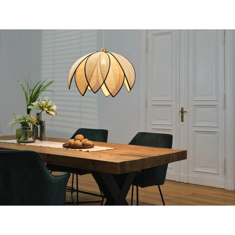 OSRAM DECOR Rattan Lotus Suspension E27 Brun