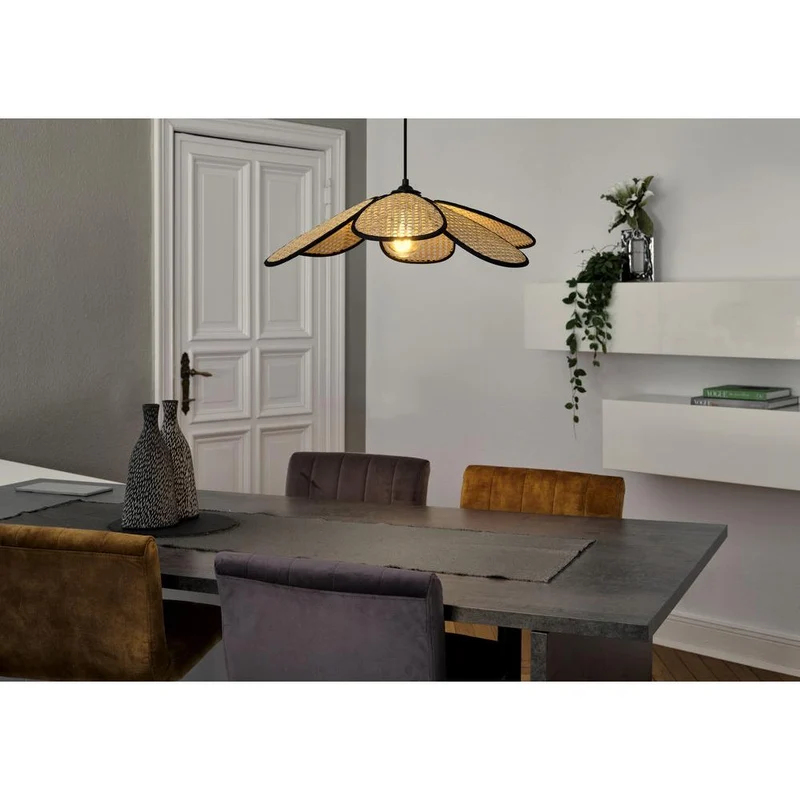 OSRAM DECOR Rattan Daisy Suspension E27 Marron