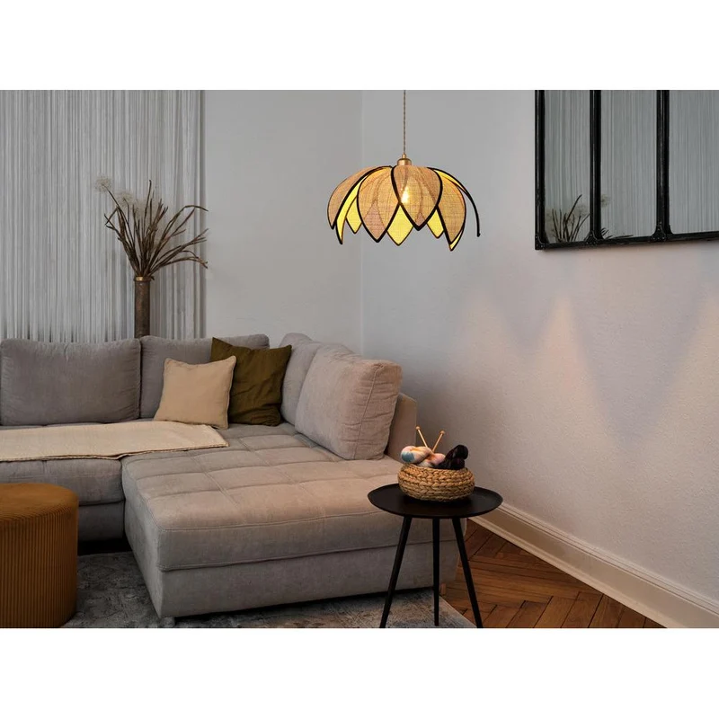OSRAM DECOR Rattan Lotus Suspension E27 Marron