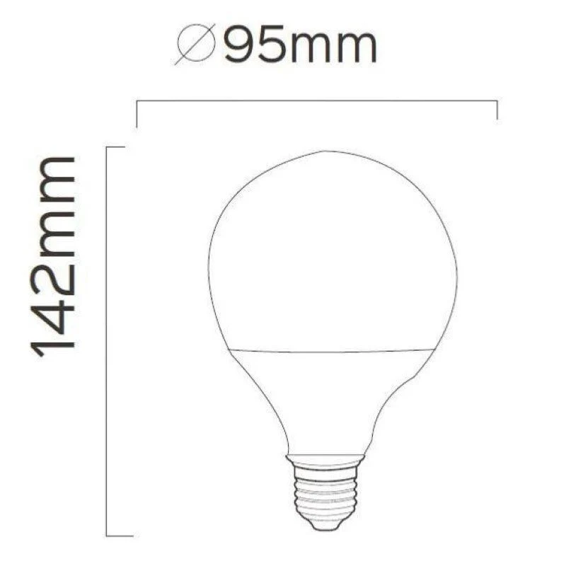 Ampoule LED Connectée WiFi E27 11W G95 RGBW