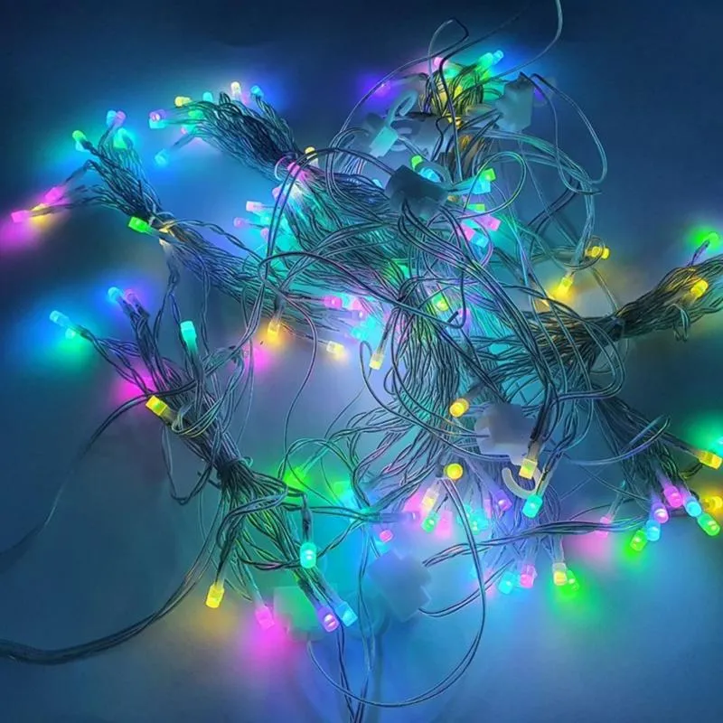 Guirlande LED Connectée Rideau Multicolore 220V 3M IP44 180 LED (+transfo)