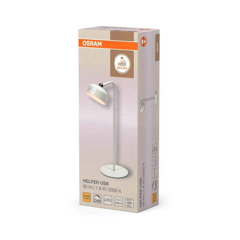 OSRAM DECOR HELPER GADGET Lampe USB à piles Blanc