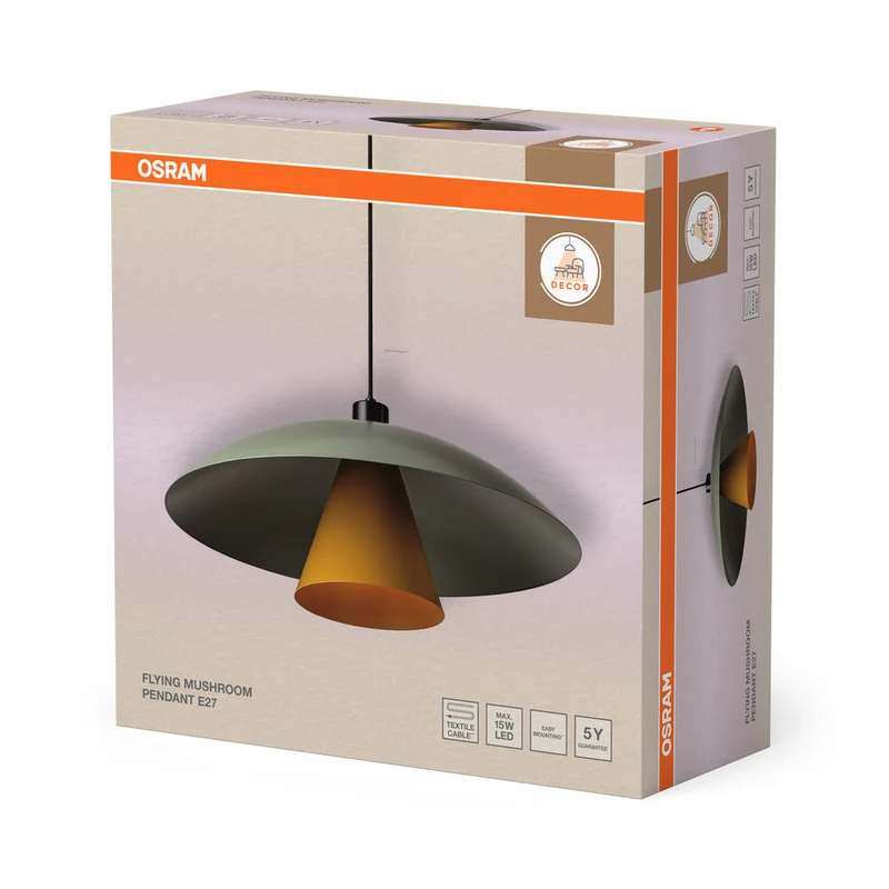 OSRAM DECOR Flying Mushroom Suspension E27 Verde