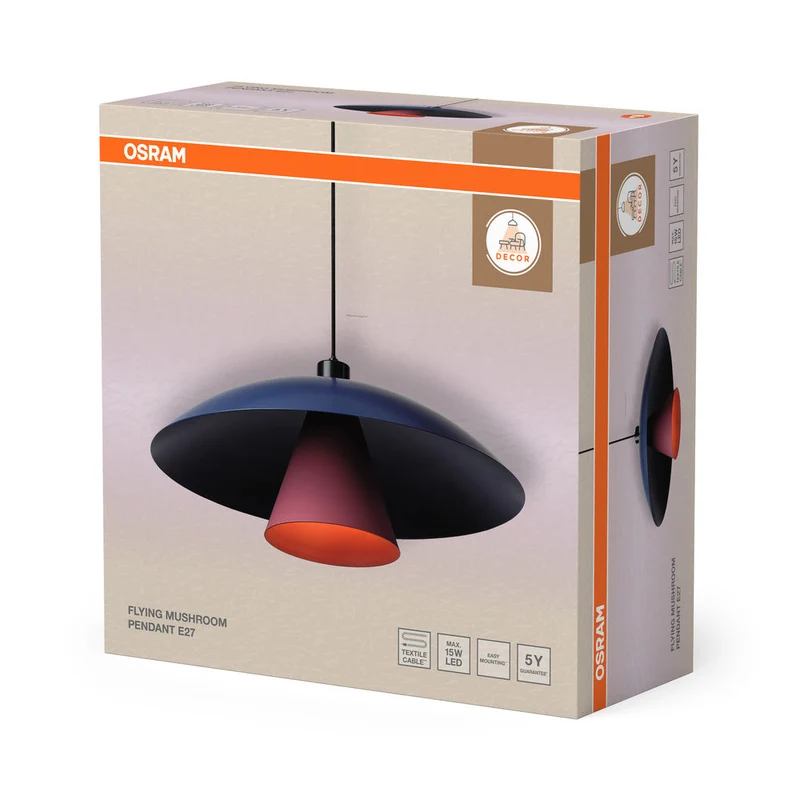 OSRAM DECOR Flying Mushroom Suspension E27 Bleu
