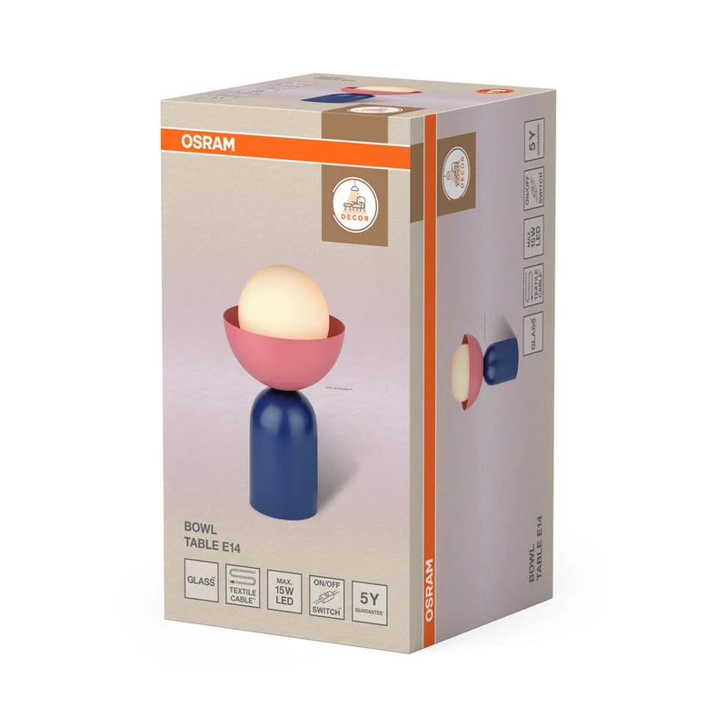 OSRAM DECOR Bowl Table E14 Lampe de table Bleu