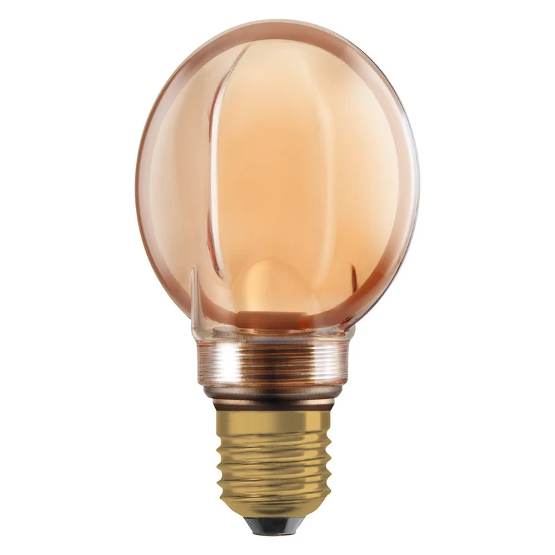 Lampe LED OSRAM VINTAGE 1906® LED CLASSIC GLOBE80 O-Form FILAMENT 4W 818 Gold E27, 220 lm, 1800 K, Blanc chaud confort