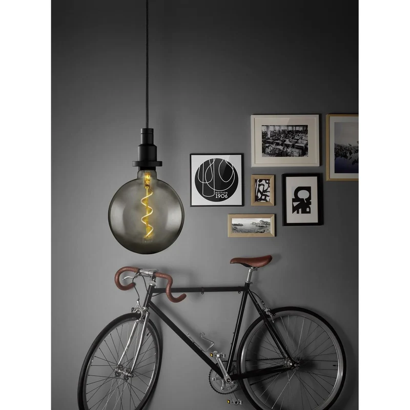 Lampe LED OSRAM VINTAGE 1906® LED CLASSIC Globe Dimmable 4W 818 Fumée E27, 140 lm, 1800 K, Lumière Chaude et Confortable