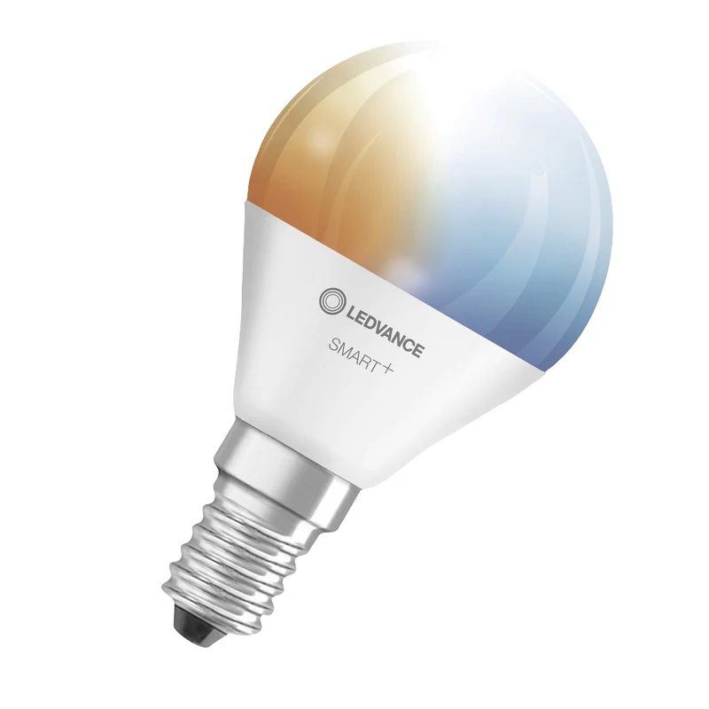 Ampoule LEDVANCE SMART+ Wifi Mini TW FR E14 4,9 W 470 lm, 2 700…6 500 K, blanc réglable