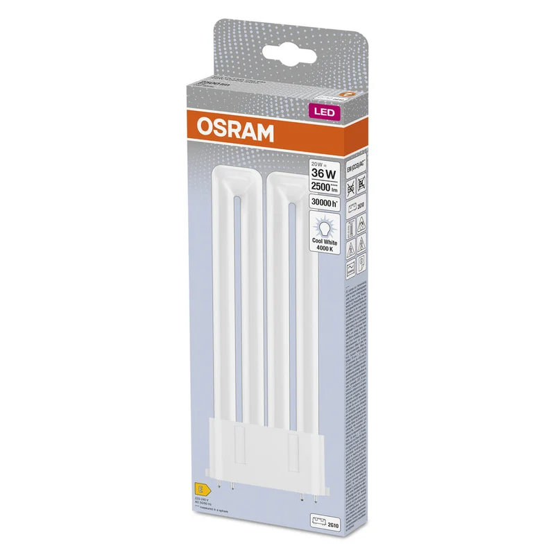Lampe LED OSRAM DULUX LED F EM & AC MAINS 20W 840 2G10, 2500 lm, 4000 K, blanc froid