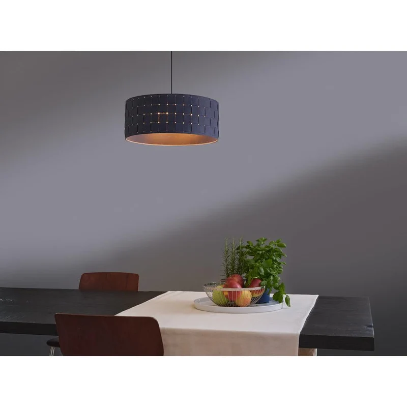 OSRAM DECOR Suspension Décor Tissage en feutre gris foncé, 3xE27