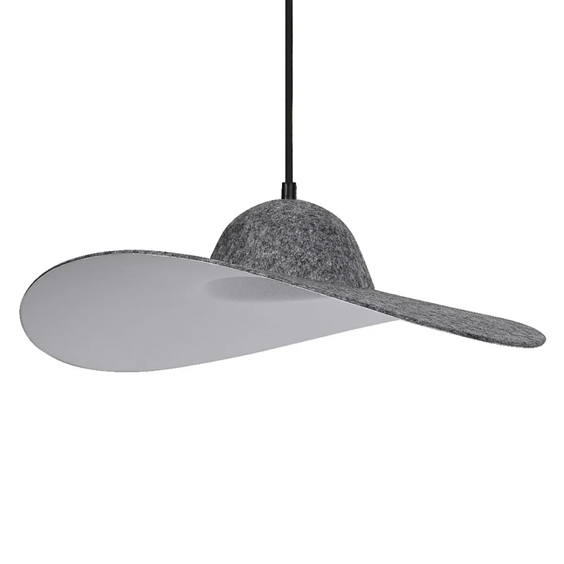 OSRAM DECOR Suspension chapeau en feutre gris foncé, E27