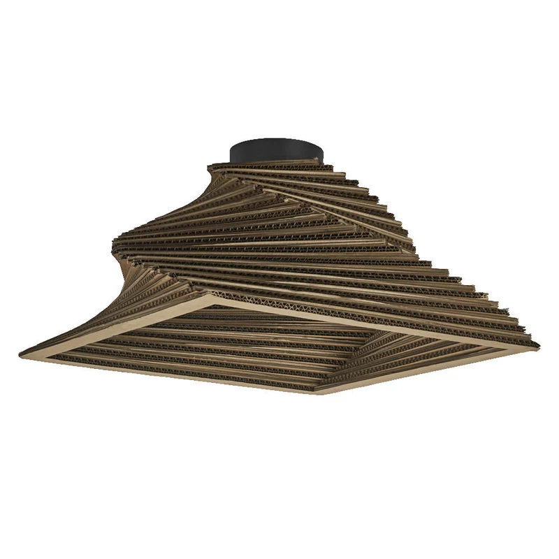 OSRAM DECOR Plafonnier Decor Carton Carré Tournant brun