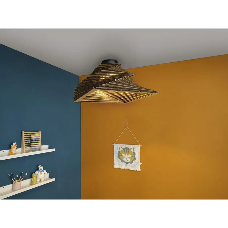 OSRAM DECOR Plafonnier Decor Carton Carré Tournant brun