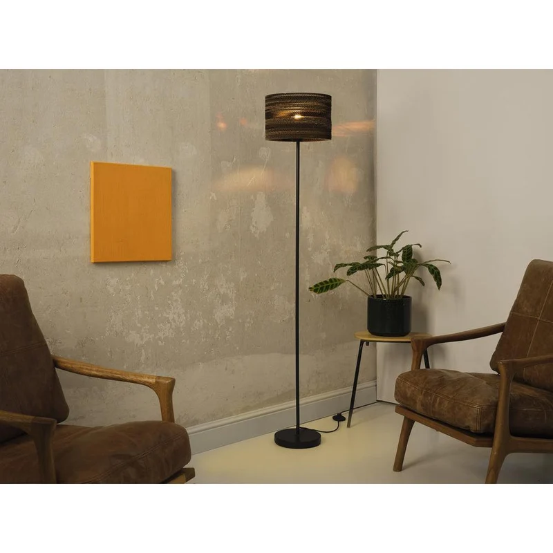 OSRAM DECOR Lampadaire Decor Cylindre en carton marron, E27
