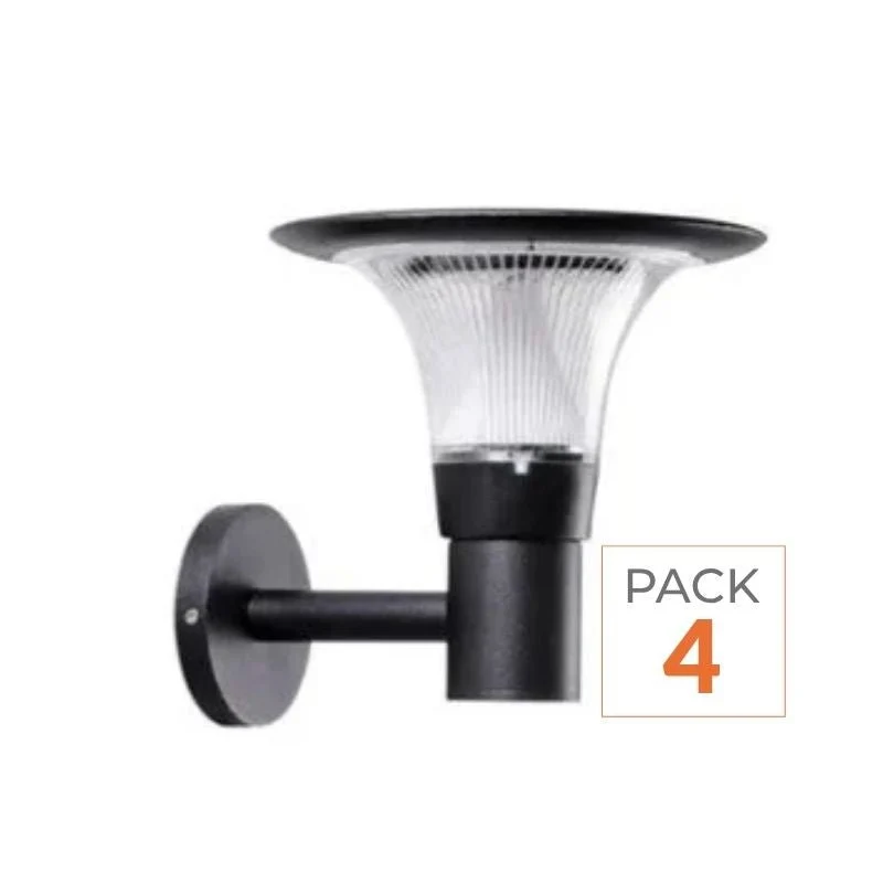 Lanterne Solaire Connectée Murale UFO RGBW IP65 (Lot de 4)