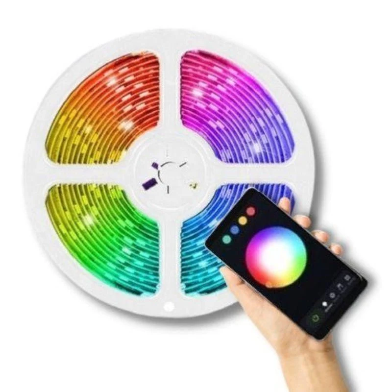 Ruban LED Connecté WiFi RGBW+CCT 5M 12V IP44 90LED/m