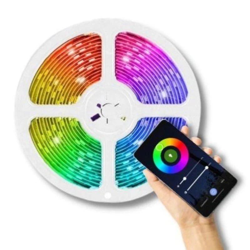 Ruban LED Connecté WiFi RGBW+CCT 2M 12V IP44 90LED/m