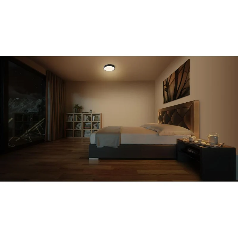 OSRAM ORBIS Slim Moia plafonnier, noir, 20W, 2200lm