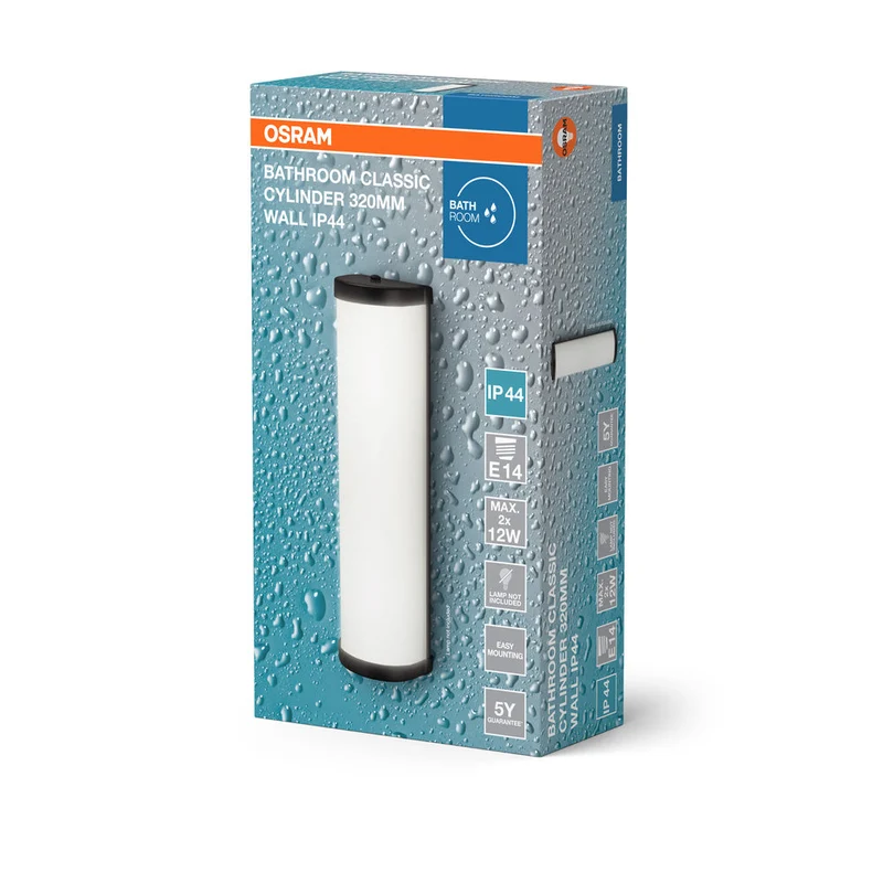OSRAM CLASSIC CYLINDER Applique murale de salle de bain 320mm, E14