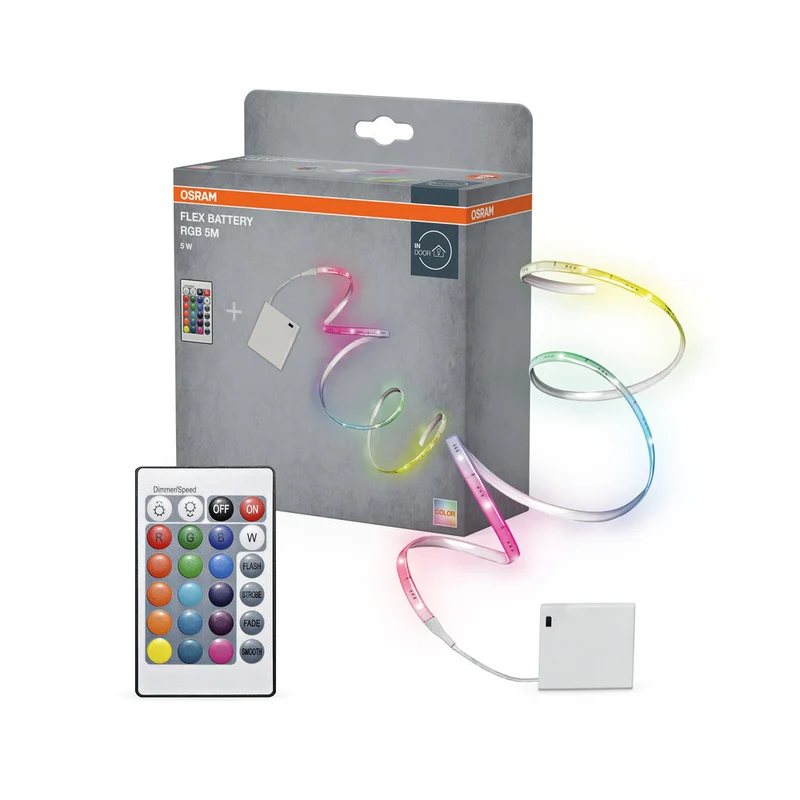OSRAM FLEX BATTERIE avec capteur et télécommande, RVB, 5m