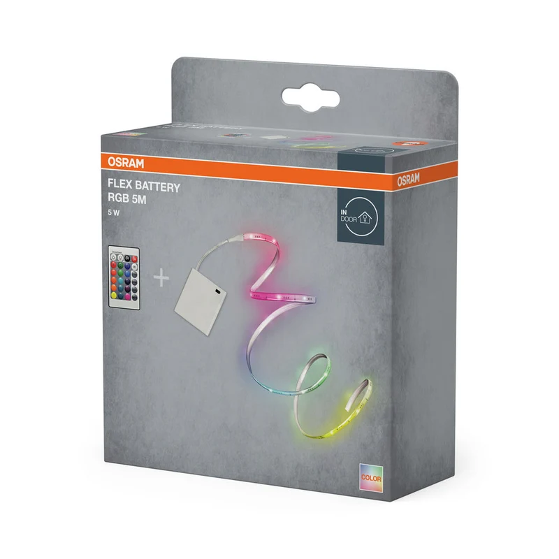 OSRAM FLEX BATTERIE avec capteur et télécommande, RVB, 5m