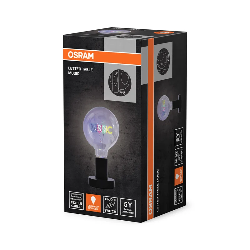 OSRAM 1906 LAMPE DE TABLE LETTER Music 1.2W E27