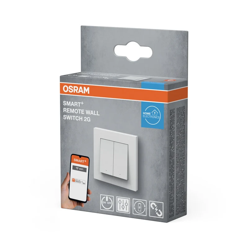 OSRAM Wifi SMART+ interrupteur mural magnétique intelligent à 2 boutons