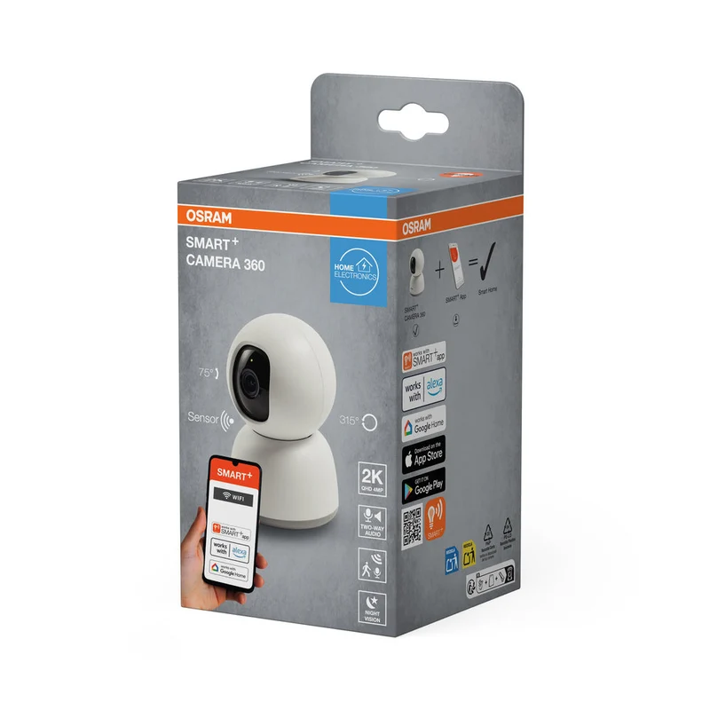 OSRAM Wifi SMART+ caméra de surveillance intelligente blanche