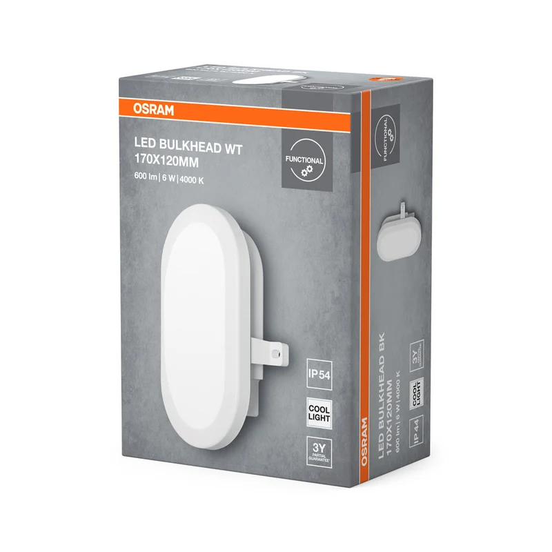 OSRAM LED lampe fonctionnelle, lampe pour applications extérieures, blanc froid, LED Bulkhead