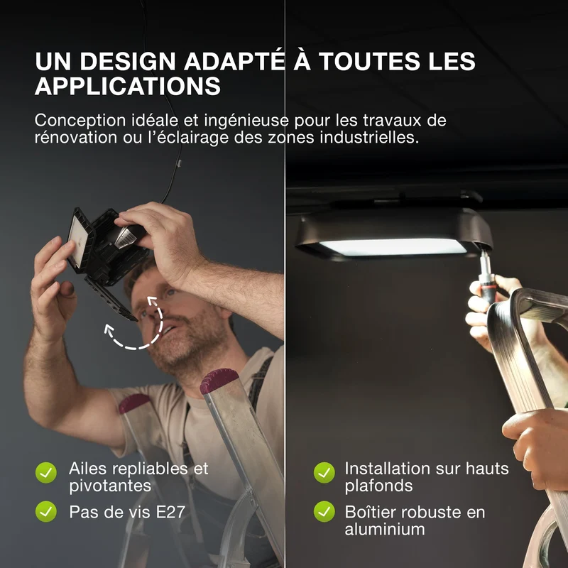 OSRAM Highbay Blade lampe de plafond avec ailes 40W 840 E27